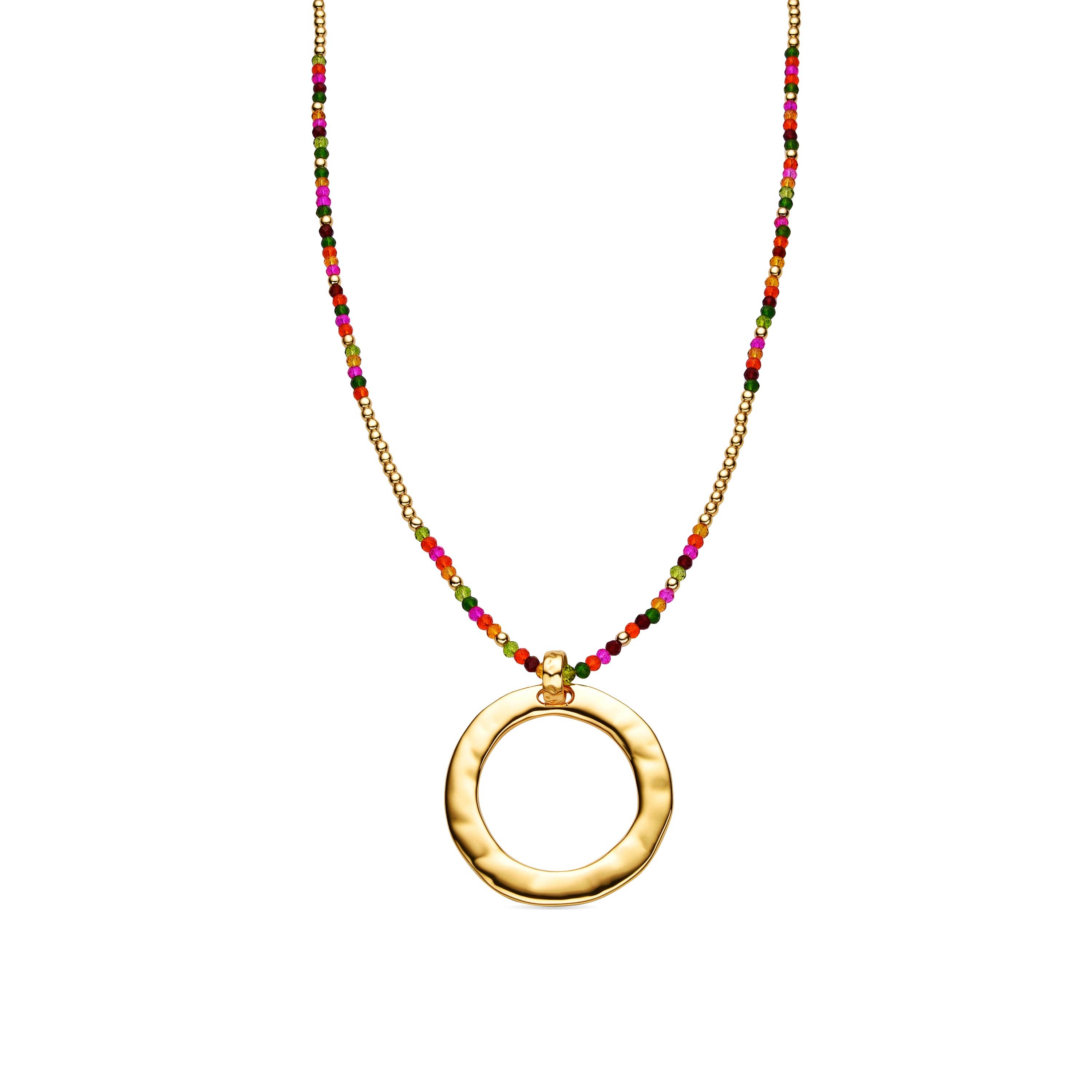 Luxenter - Wholesale Pendant/Charm Necklace - Collar con Cristal Rosa acabado oro 18k - Miota0