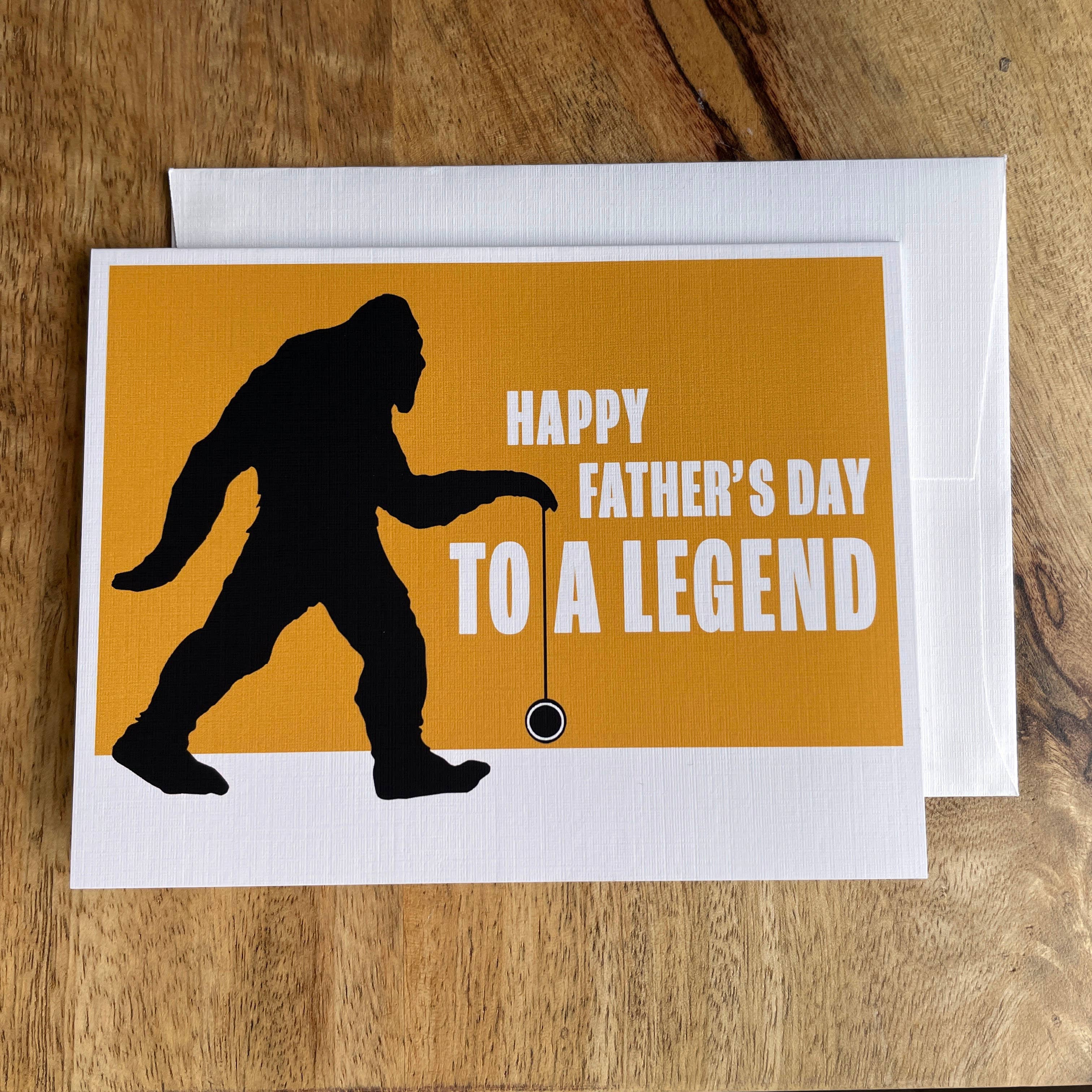 Colossal Sanders - Wholesale Vaderdagkaartje - Bigfoot Legend Father's Day grappige wenskaart1