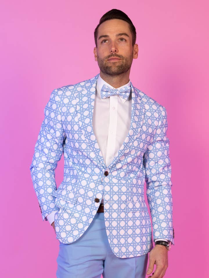 Shinesty, Inc - Vente Blazer – homme - Veste de costume pour hommes | Blazer bleu clair en osier The Porch Swing