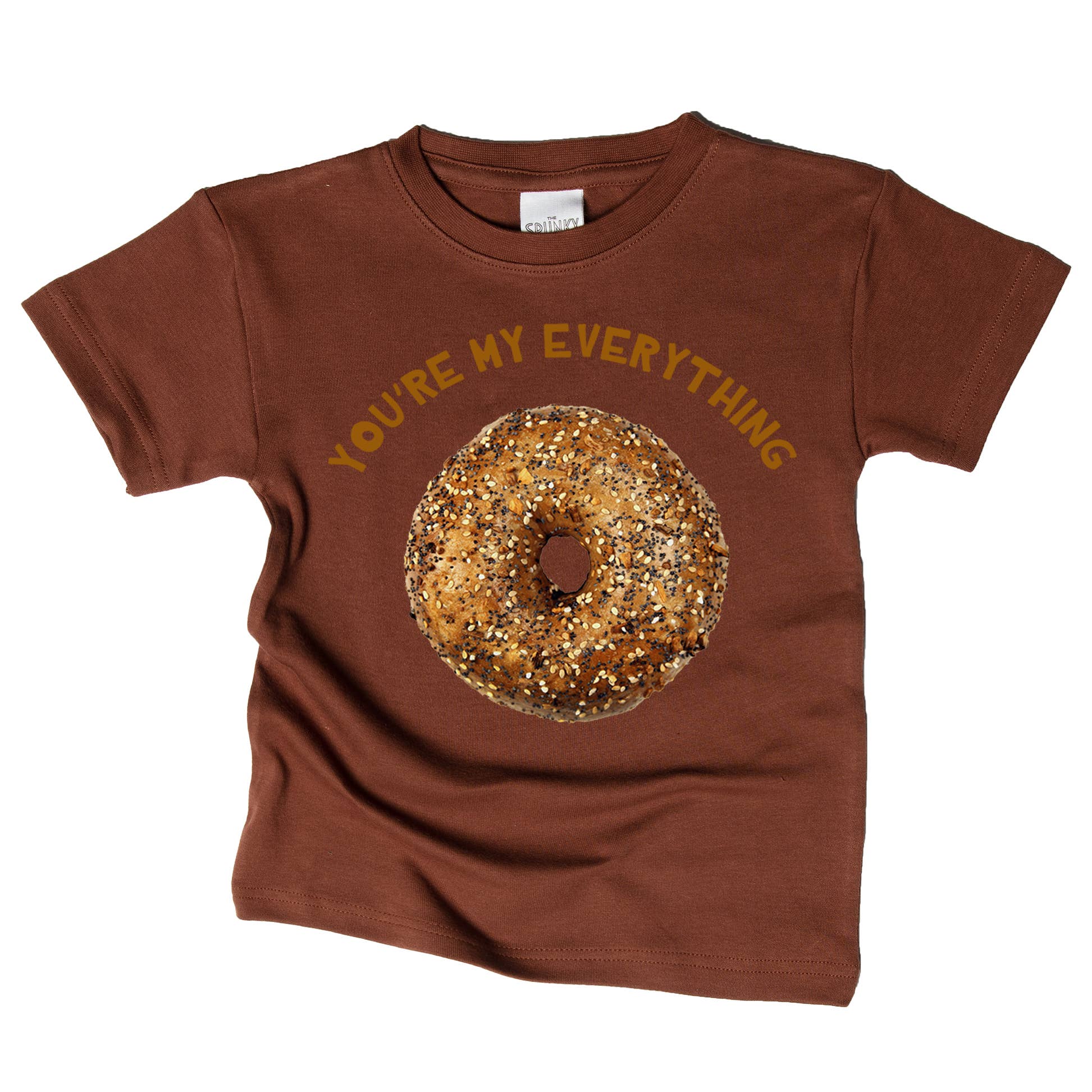 Spunky Stork - Wholesale Screen Printed T-Shirt - Kids - You Are My Everything Bagel Funny Organic Baby Toddler Shirt3