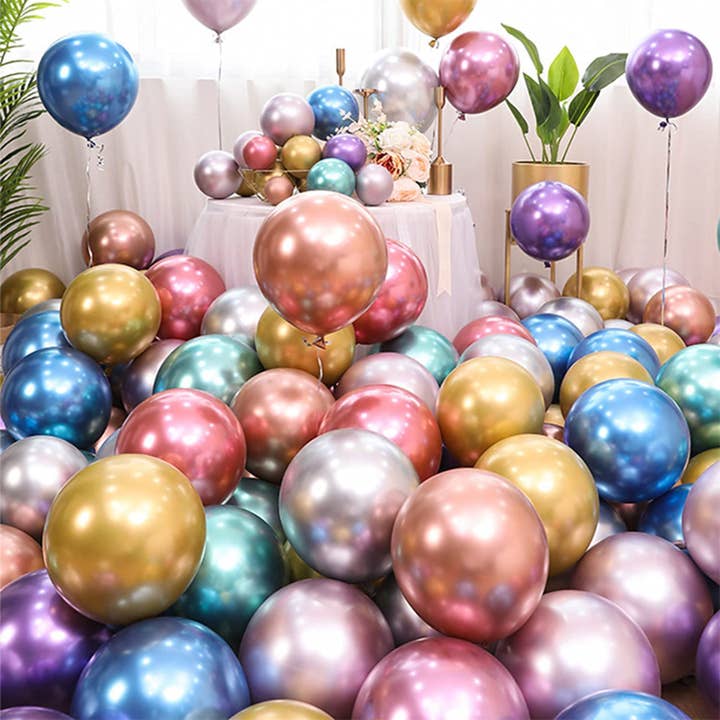 PatPat - Wholesale Balloon - 10Pcs Metallic Chrome Balloons Birthday
