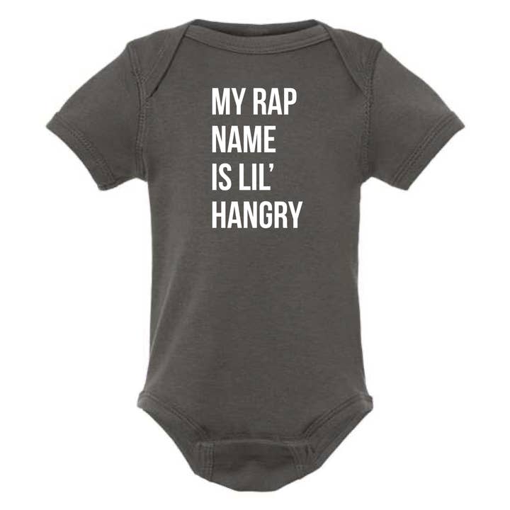 dkhandmade - Wholesale Bodysuit (Non-Footed) - Baby - MY RAP NAME IS LIL' HANGRY BABY ONESIE
