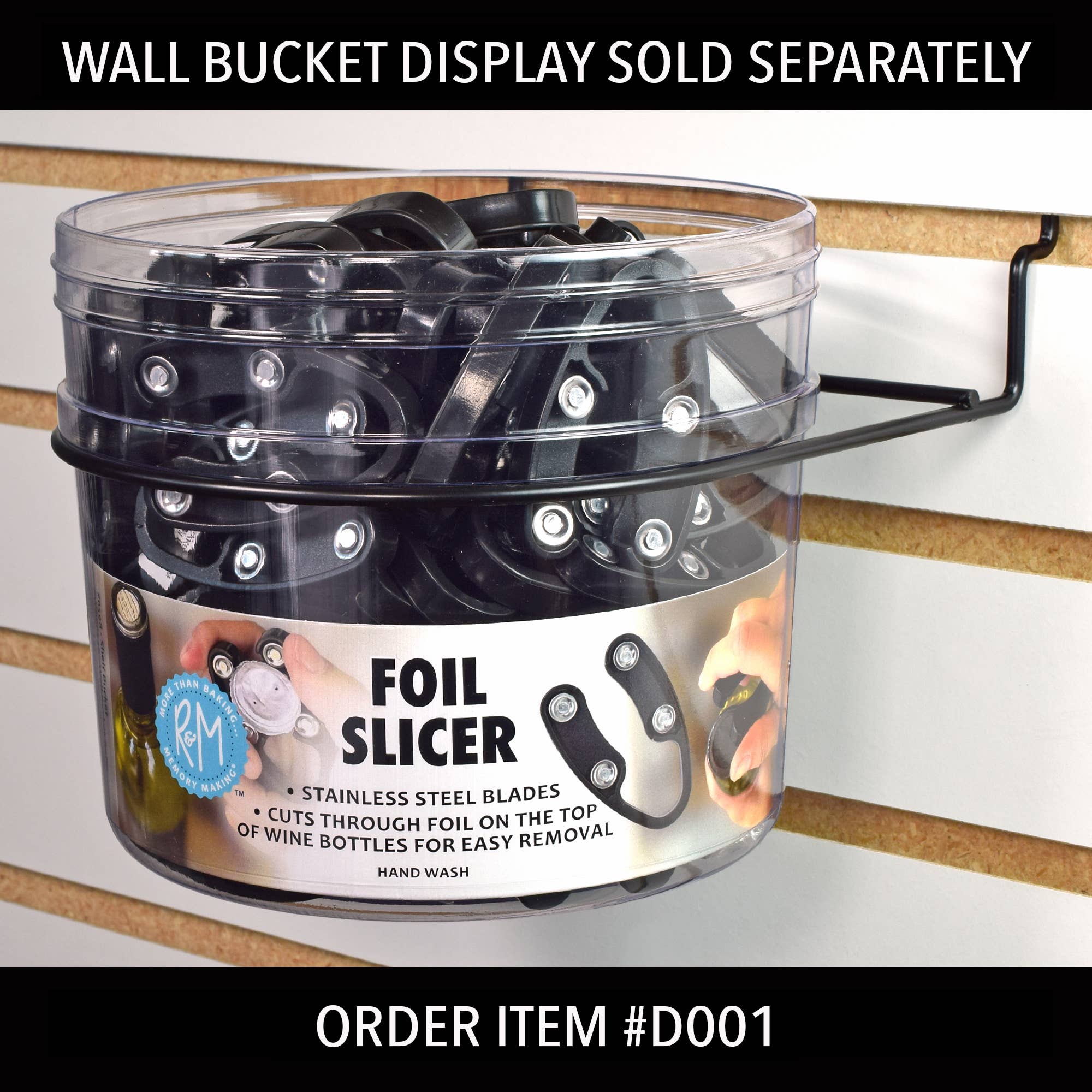 R&M International - Vente Coupe-capsule - Recharge de seau mural feuille trancheuse/500