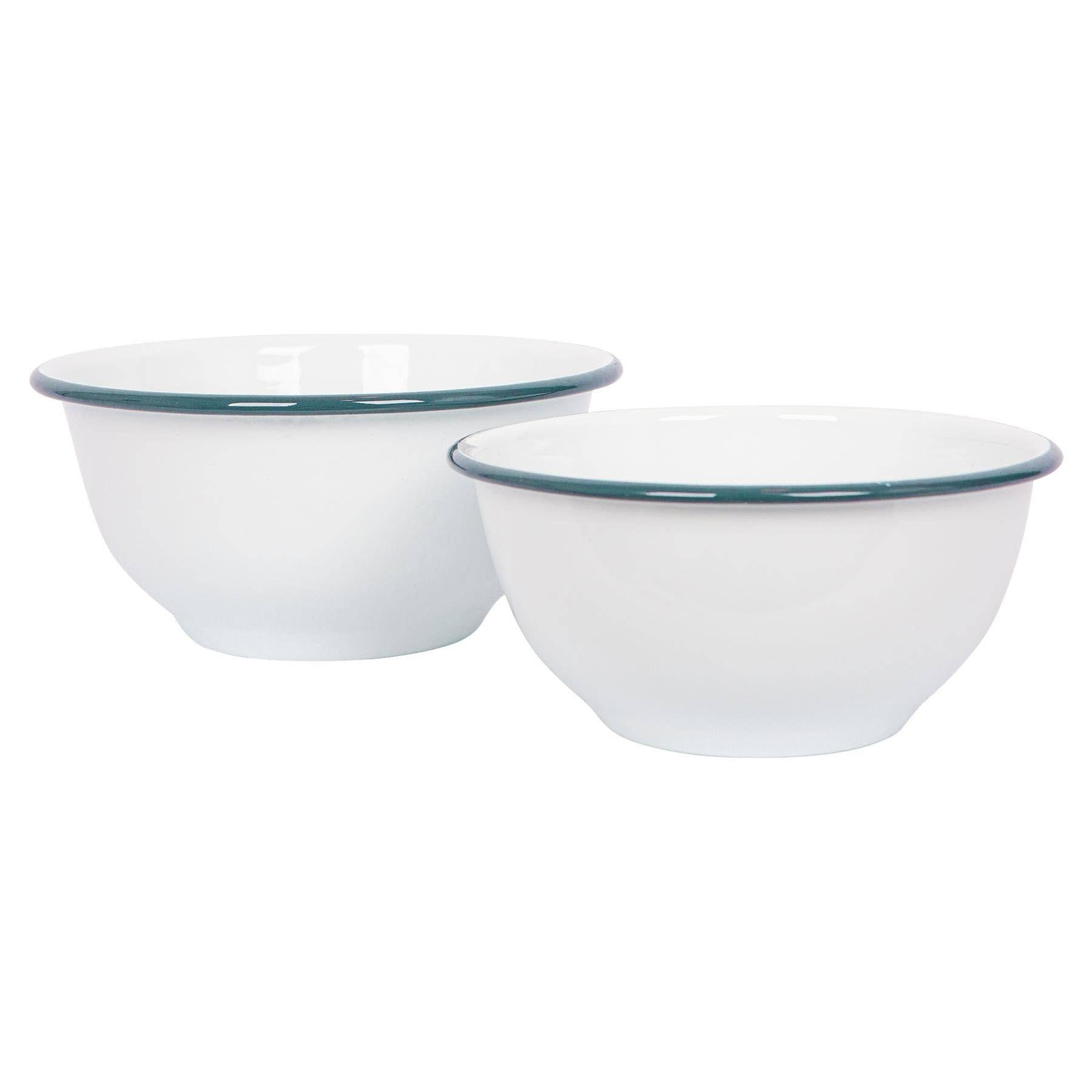 Rinkit Ltd – wholesale Mixing bowl – 2pc White Enamel Mixing Bowl Set - By Argon Tableware5