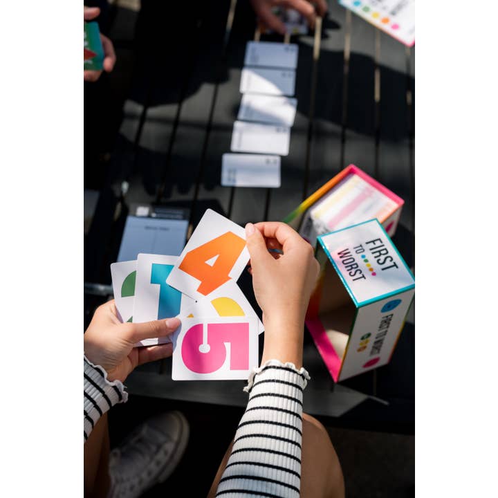 Dyce Games - Wholesale Card Game - FIRST TO WORST: How Your Friends & Family Rank Things Game6