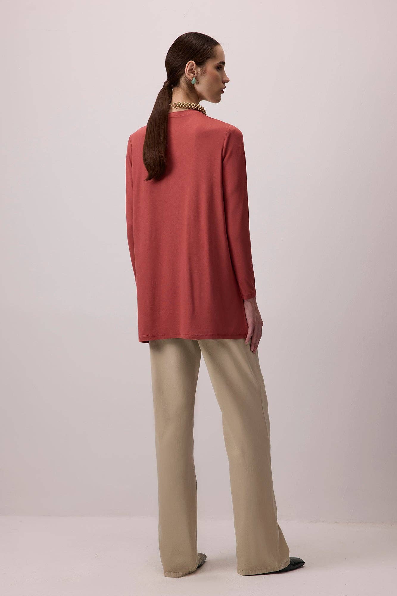 Pink LONG VISCOSE TUNIC for wholesale on Faire5