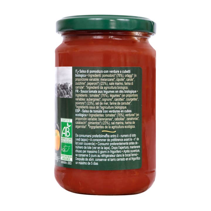Castiello - Wholesale Sauce - Organic tomato sauce with vegetables 280g1