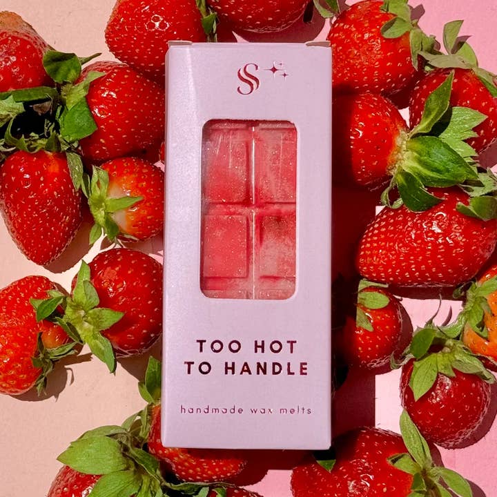 Cera derretida para tartas de fresa, hecha a mano en Grecia, vegana para venta al por mayor de Scent Stories