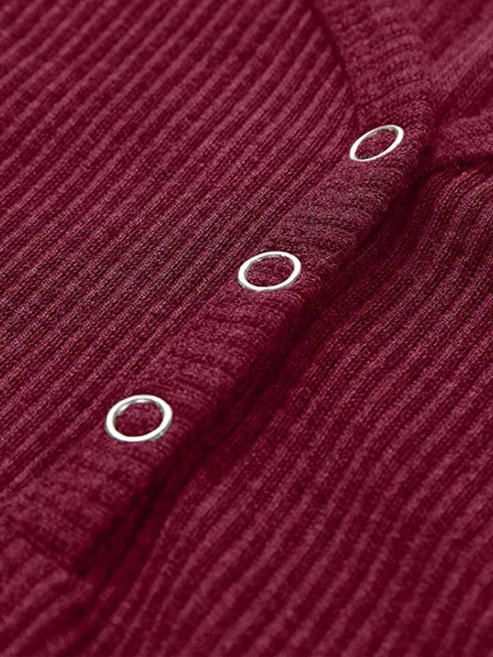 Lily Clothing - Wholesale Tank Top - Women's - SOLID COLOR V-NECK BREASTED SLIM-FIT KNIT VEST13