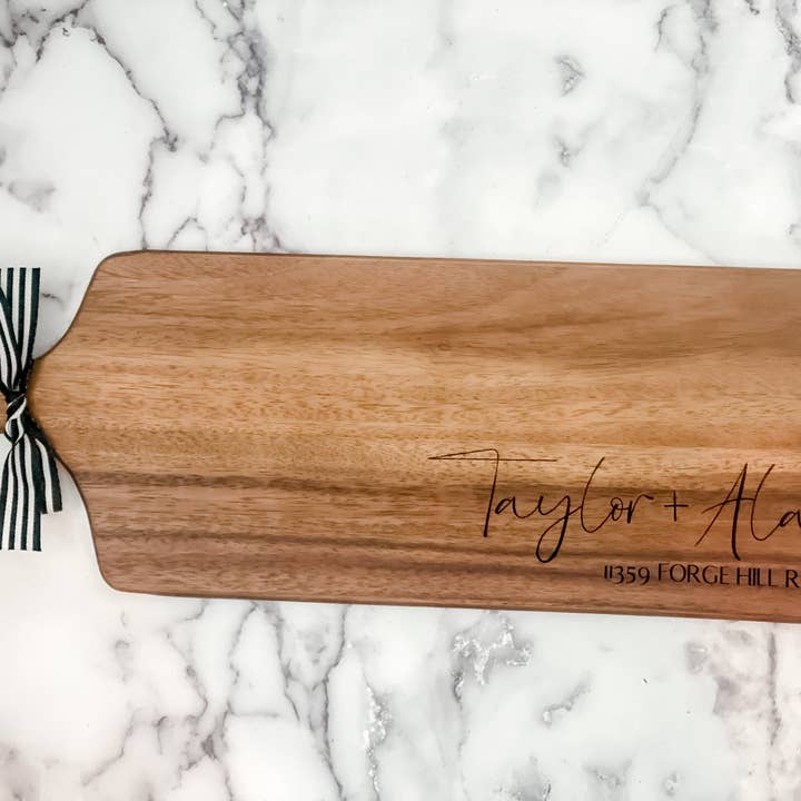 Theba Handmade – Engroshandel Ostebræt – Personlig Acacia Board2