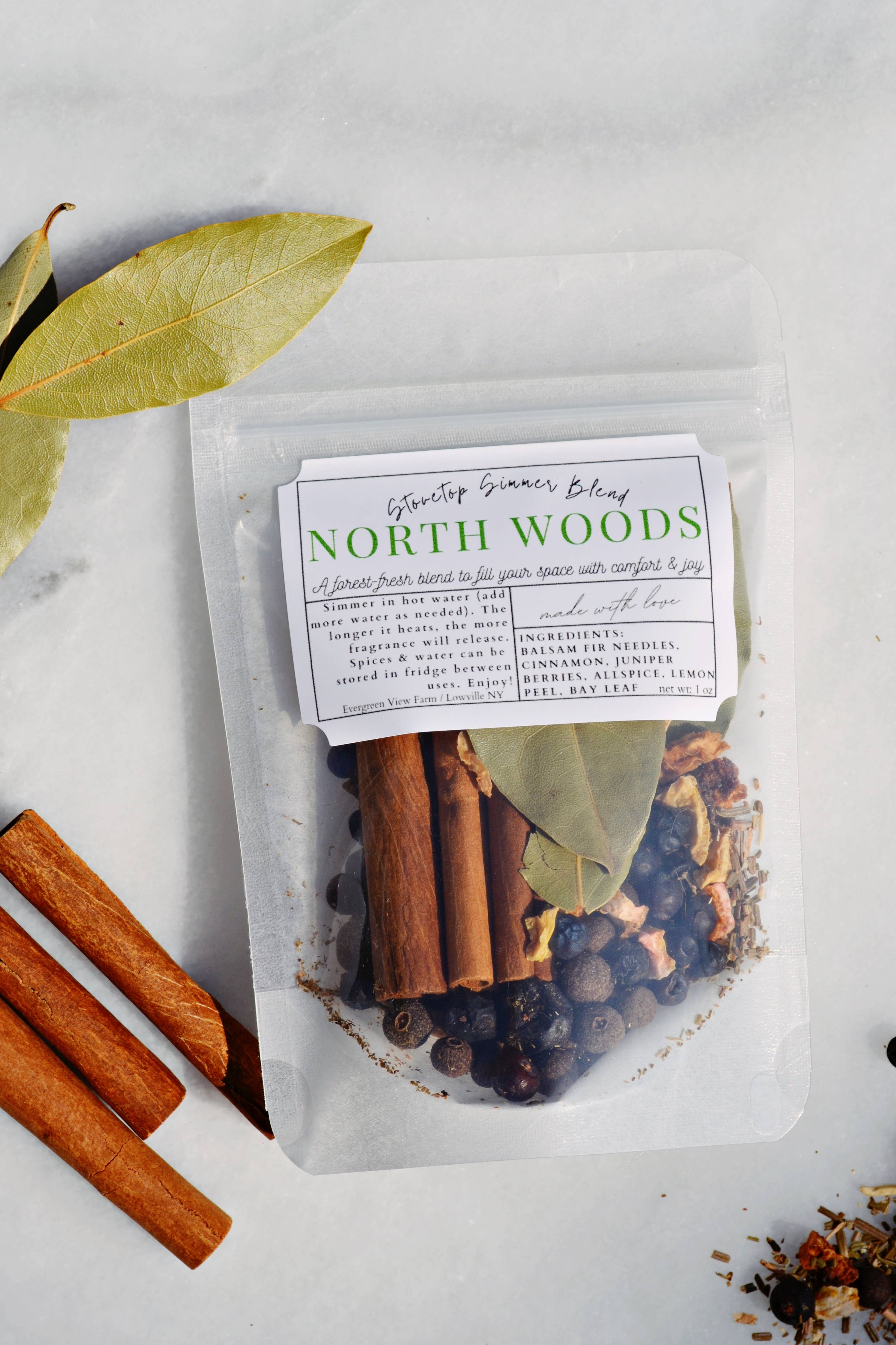 Evergreen View Farm - Wholesale Potpourri - Simmer Pot Stovetop Spice Christmas Holiday "North Woods"