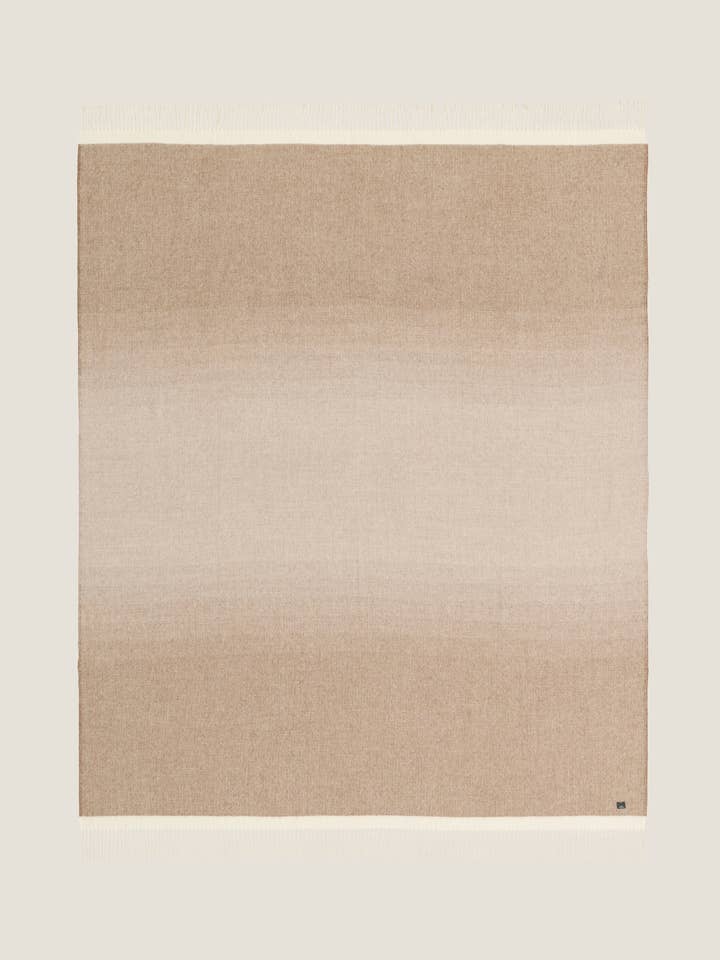 Alpaca Wool Camel & Beige blanket for wholesale by Naming This Later