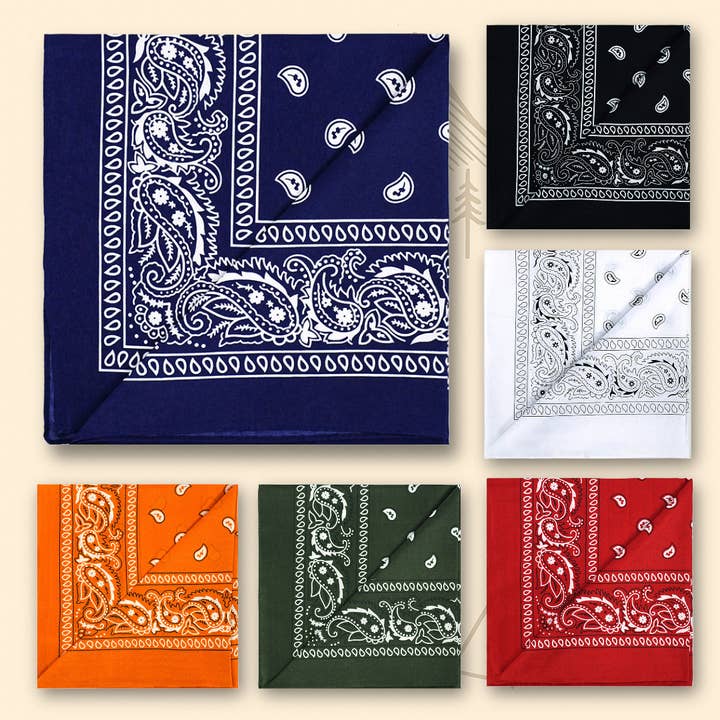 WOOTIE Reguliere Katoenen Bandana's /48 Stuks Assorti voor wholesale door Wootie