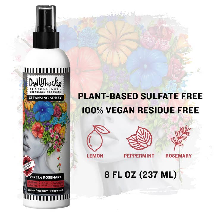Dollylocks Organic Products – wholesale Scalp/hair treatment – Dollylocks Cleansing Spray - Pepe Le Rosemary