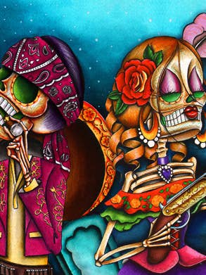 Outlaw Love - Impression artistique sur toile tendue de qualité professionnelle pour la vente par Black Market Art