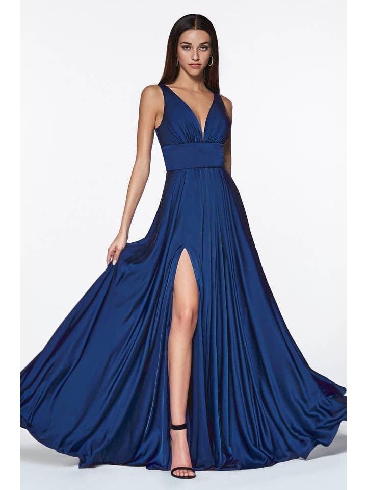 Tux-USA® - Wholesale Gown - Women's - Sofr Satin A-Line Dress - 313