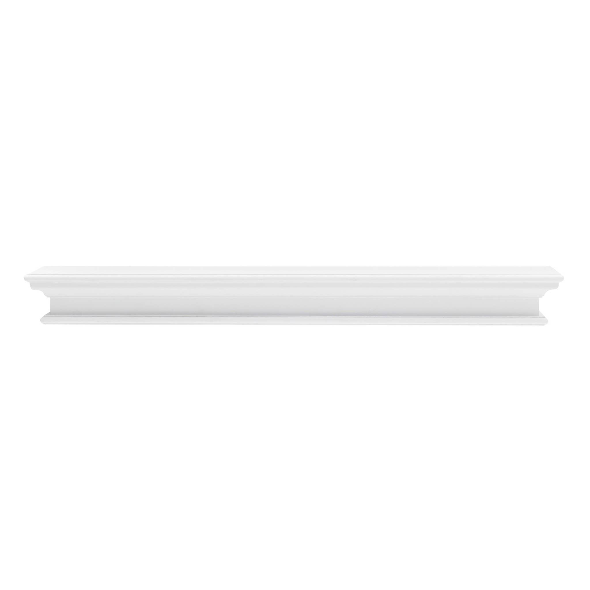 HomeRoots - Wholesale Wall Mounted Shelf - 47" Classic White XL Floating Wall Shelf0