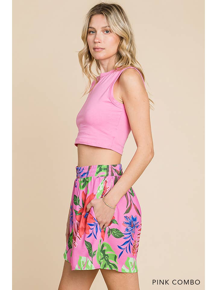 Cotton Bleu - Wholesale Shorts - Women's - 30185W - Bohemian Style Women's Air Flow Print Shorts6