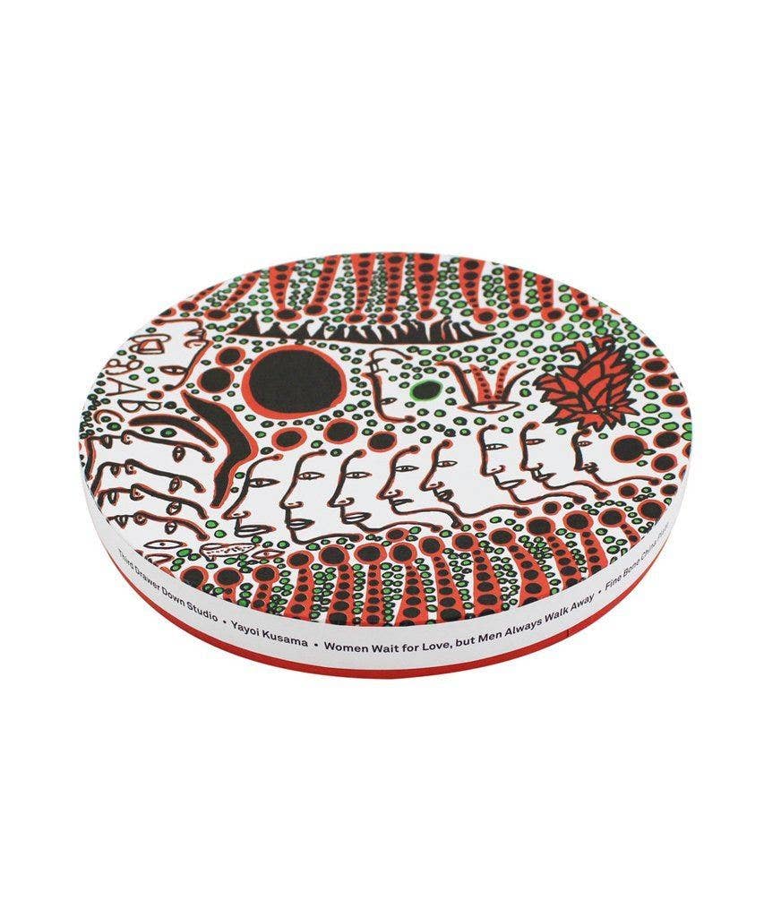 Third Drawer Down USA - Wholesale Dinner Plate - Women Wait For Love, But Men Always Walk Away Ceramic Plate x Yayoi Kusama5