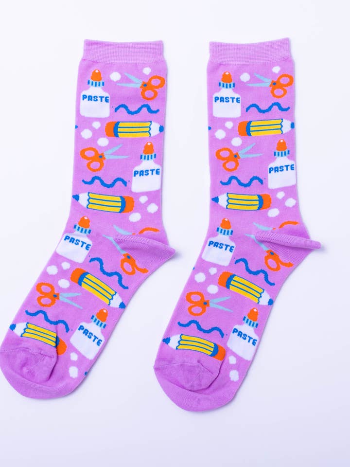 Yellow Owl Workshop - Wholesale Socks - Women's - Crafty Socks - Women's Crew Socks for DIY Crafters