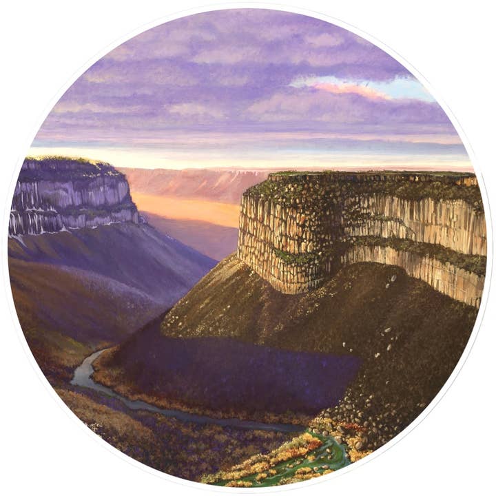 Kunstdruk van Twin Falls voor wholesale door Moni Ellee Art