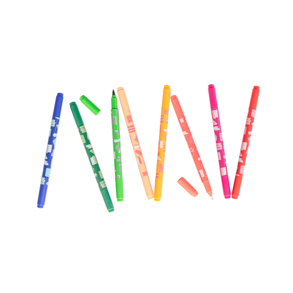 Jollity & Co. + Daydream Society - Vente Marqueurs - Ensemble de marqueurs à pointe en feutre Book Club1