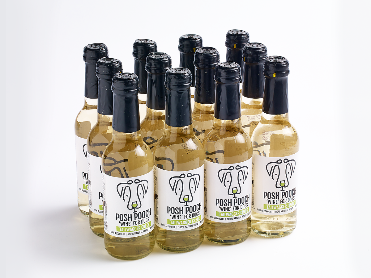 WOOF&BREW LTD – wholesale Godis - Hund – Woof&Brew Posh Pooch Hund 'Vin' Godis - Gåva eller Kylande Godis5