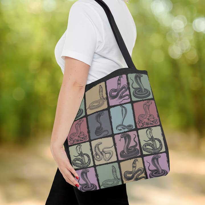 Vivtrek - Wholesale Tote Bag - Women's - Vintage Cobra Snake Tote Bag for Reptile and Wildlife Fans2