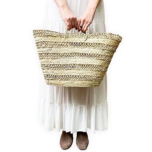 Handwoven French Market Basket for wholesale by DarKech