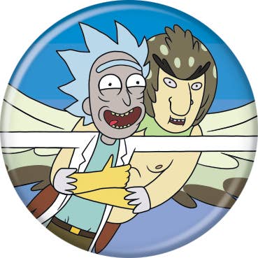 Rick And Morty Rick And Birdman Buttons 1.25" Round for wholesale by Ata-Boy