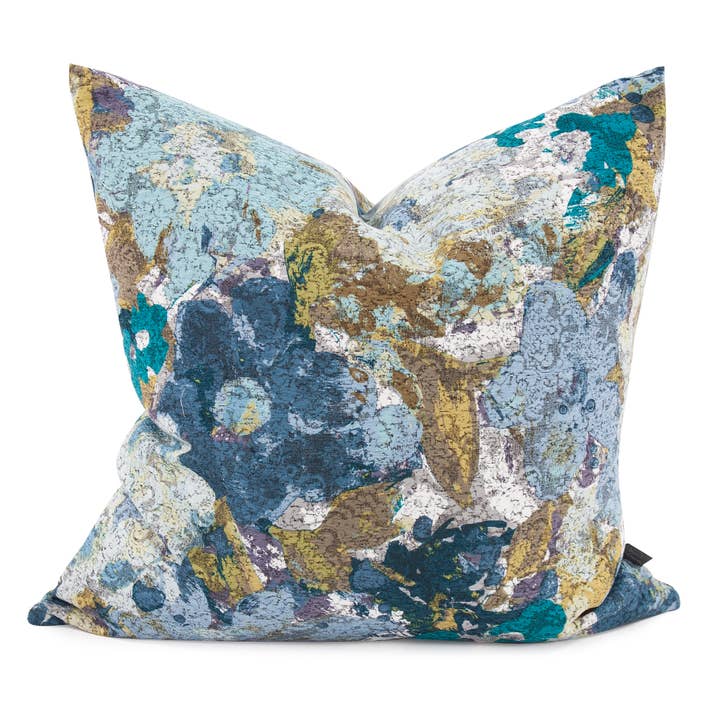 24 x 24 Stanton Turquoise Pillow - Poly Insert for wholesale by Howard Elliott on Faire