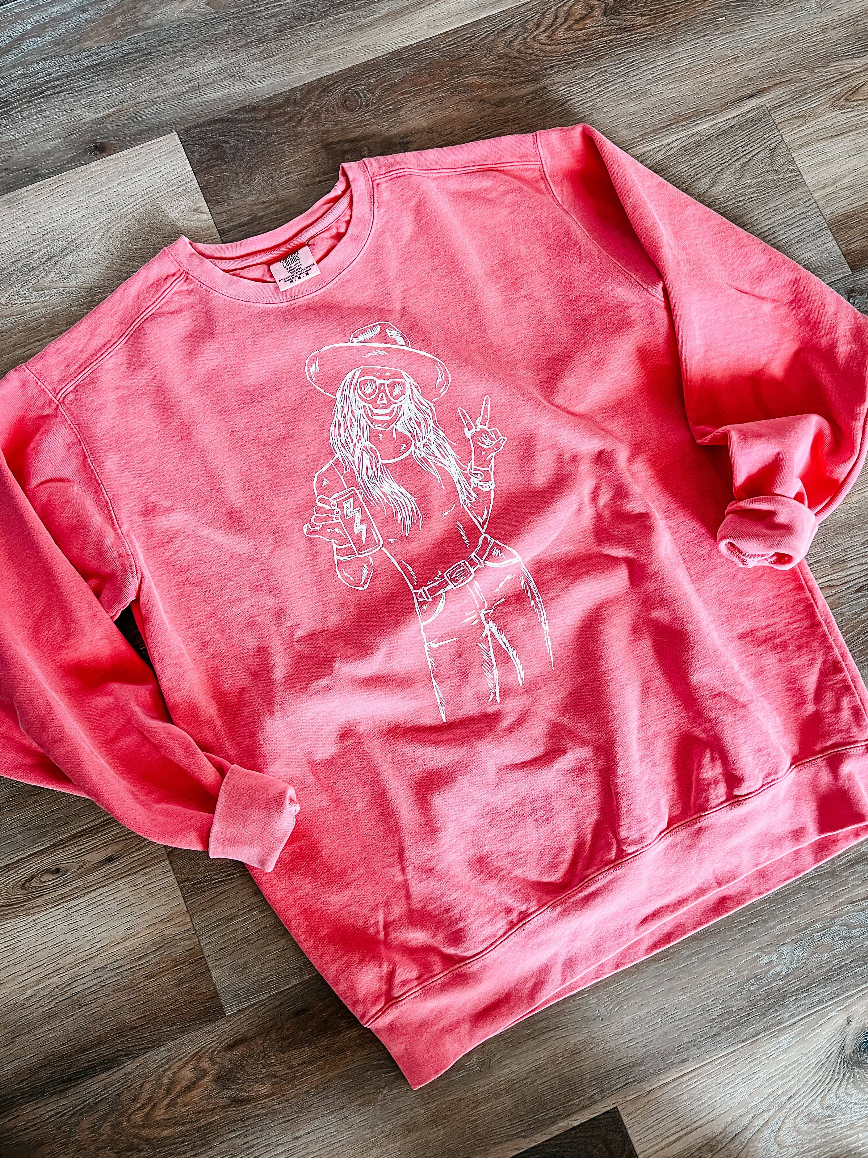 Outlaw Cowgirl Crewnecks - Watermelon for wholesale on Faire5
