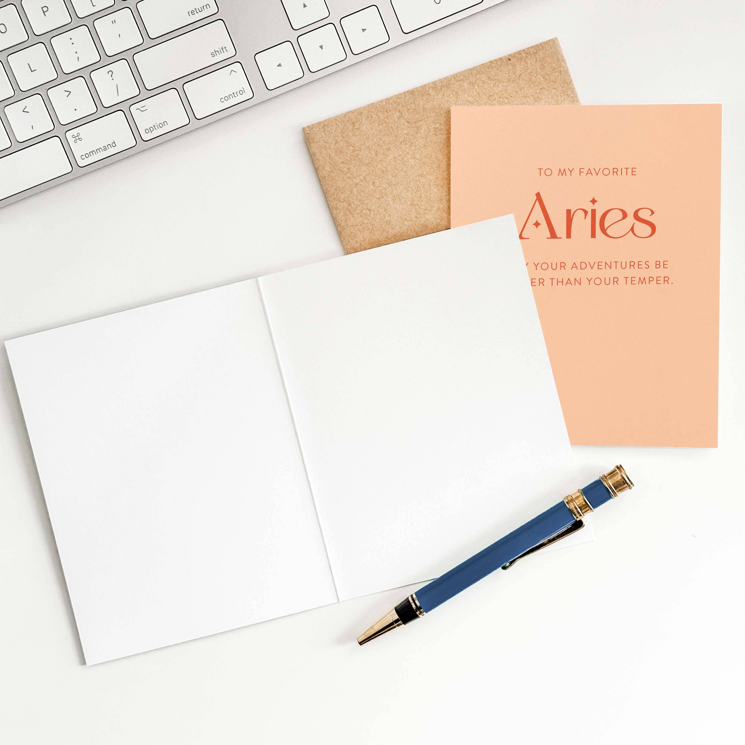 Blú Rose - Vente Cartes d'anniversaire - Carte de vœux d'anniversaire My Favorite Bélier Zodiac1