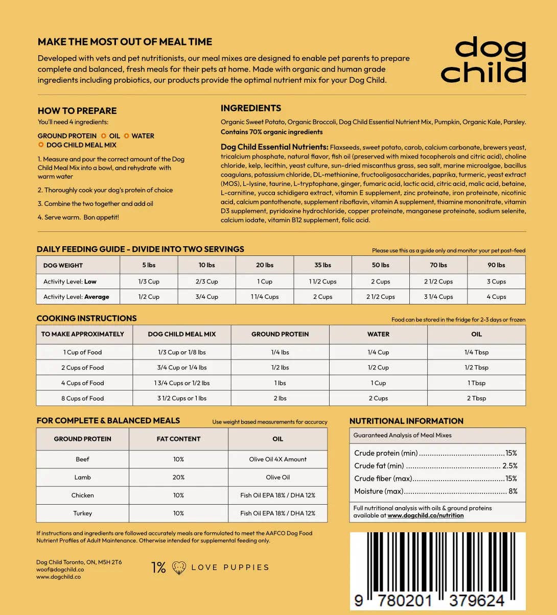 Dog Child - Wholesale Pet Food - Dog - Mixed Veggie Meal Mix For Dogs2