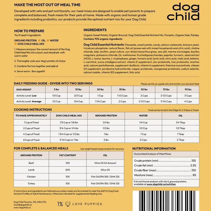 Dog Child - Wholesale Pet Food - Dog - Mixed Veggie Meal Mix For Dogs2