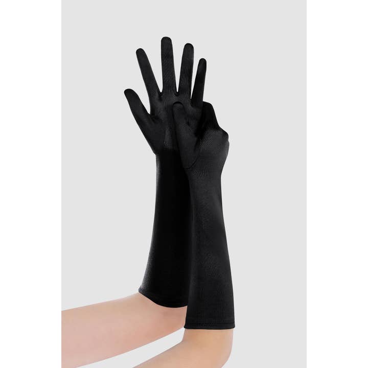 BABEYOND - Wholesale Gloves - Women's - 15" Long Stretchy Satin Flapper Gloves