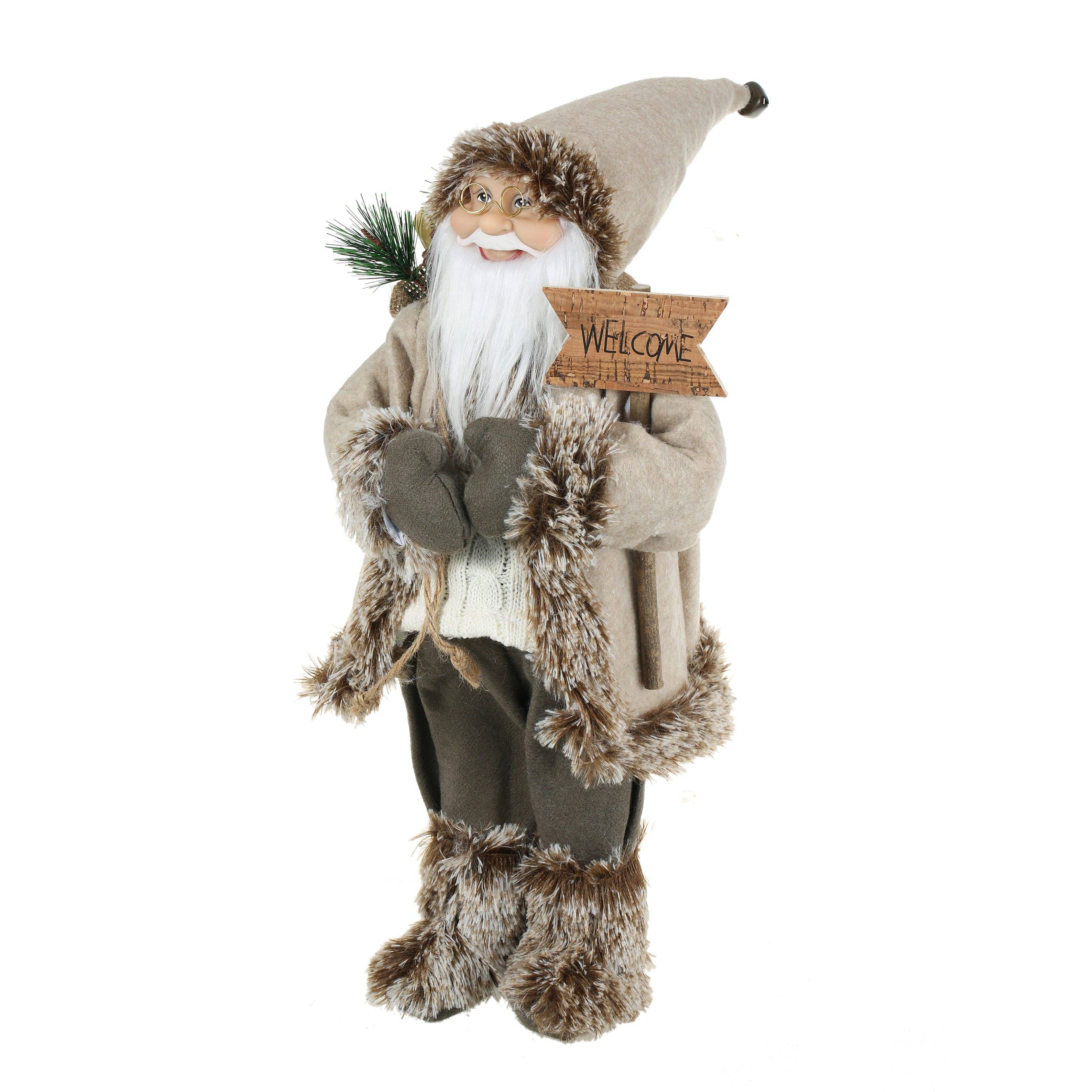 SINT - Wholesale Christmas Decoration - SINT 18 Inch Christmas Standing Santa Claus Doll Statue Figurine Ornament14