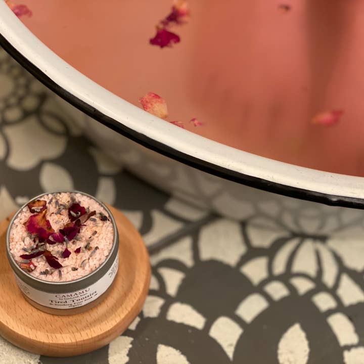 Tired Tootsies Soothing Foot Soak for wholesale by Camamu Soap