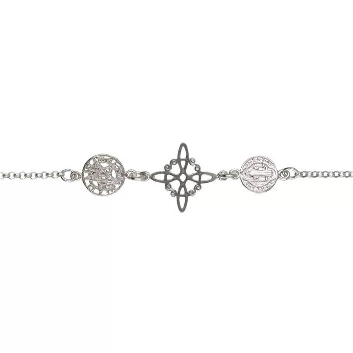 Bracciale Tripla Protezione in Argento Sterling 925 per la vendita all'ingrosso da parte di Vives de la Cortada S.L