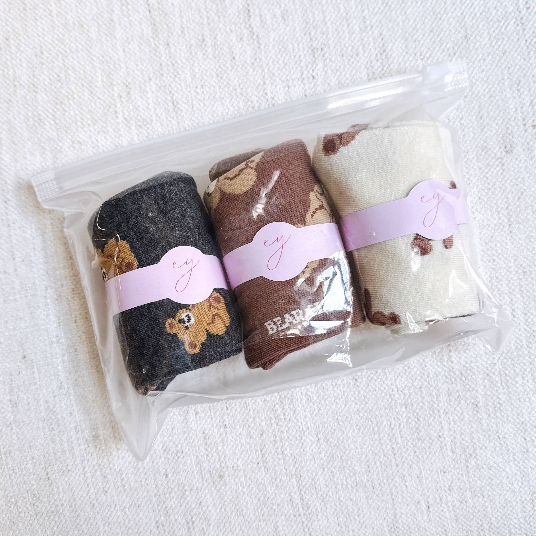 Ellison+Young - Wholesale Socks - Women's - Bear Bear My Bear Socks Set Of 34