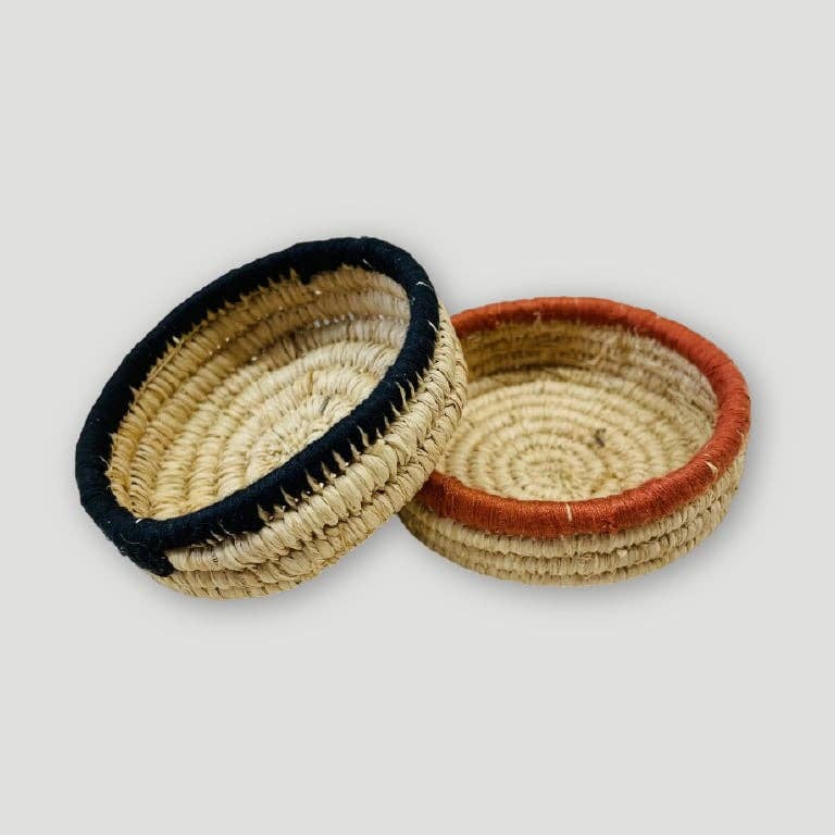 ByBazz - Wholesale Decorative Plate/Dish/Bowl - Schaaltje Raffia Mini10