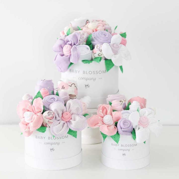 Baby Blossom Company - Wholesale New Mom Gift Box/Set - Baby Girl Gift Box Bouquet Collection - Ballerina