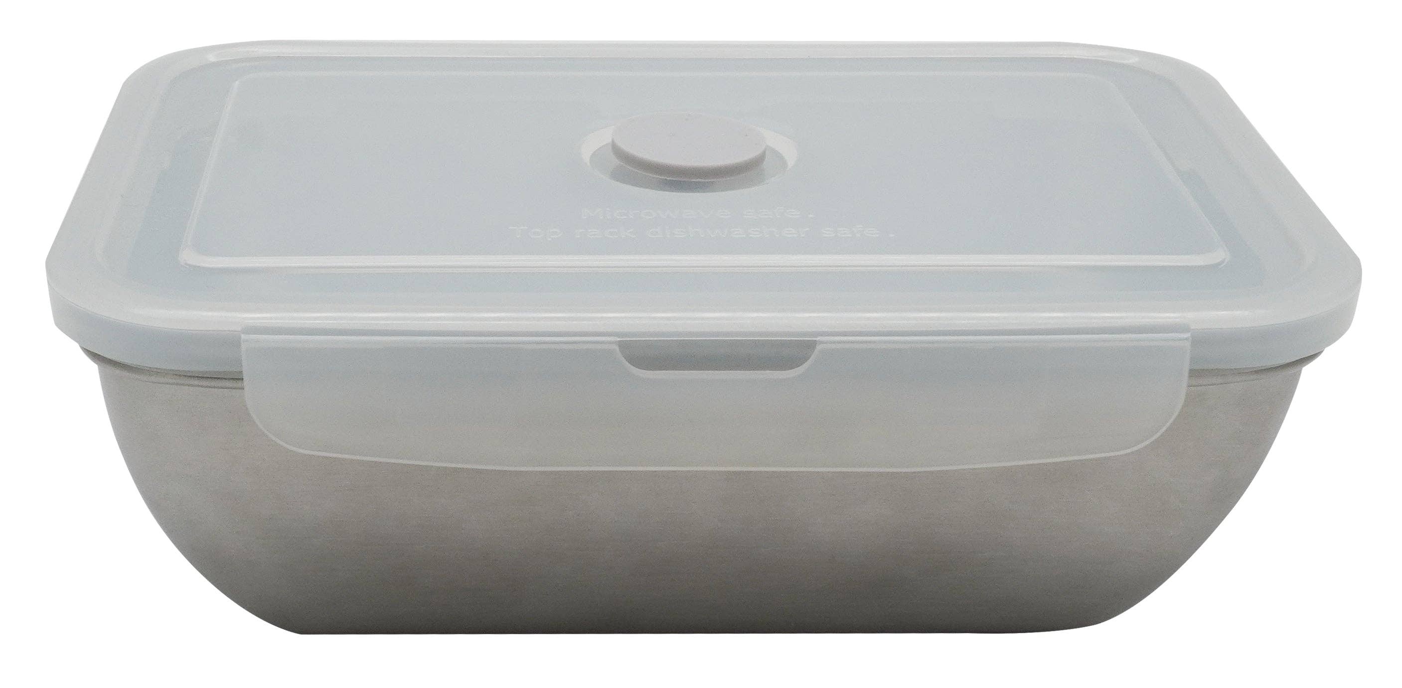 Fackelmann – wholesale Lunch bag/box – Stainless steel lunch box with clip lid 1000 ml Move3