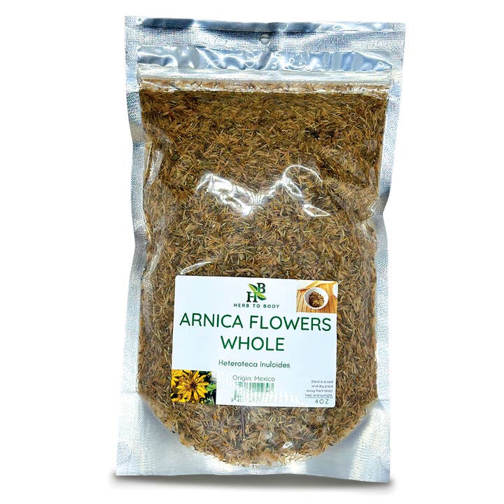 Arnica Bloemen Geheel (Heteroteca inuloides) 4oz voor wholesale door Herb To Body