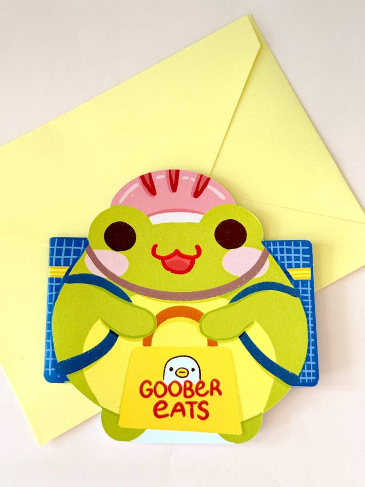 Carte de vœux | Livraison de nourriture Froggy pour la vente par Jessthechen