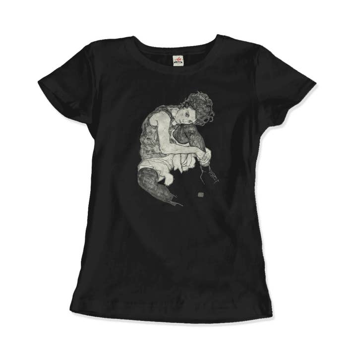 Art-O-Rama Shop - Wholesale T-Shirt (Graphic) - Unisex - Egon Schiele Zeichnungen I (Drawings 1) 1917 Art T-Shirt9