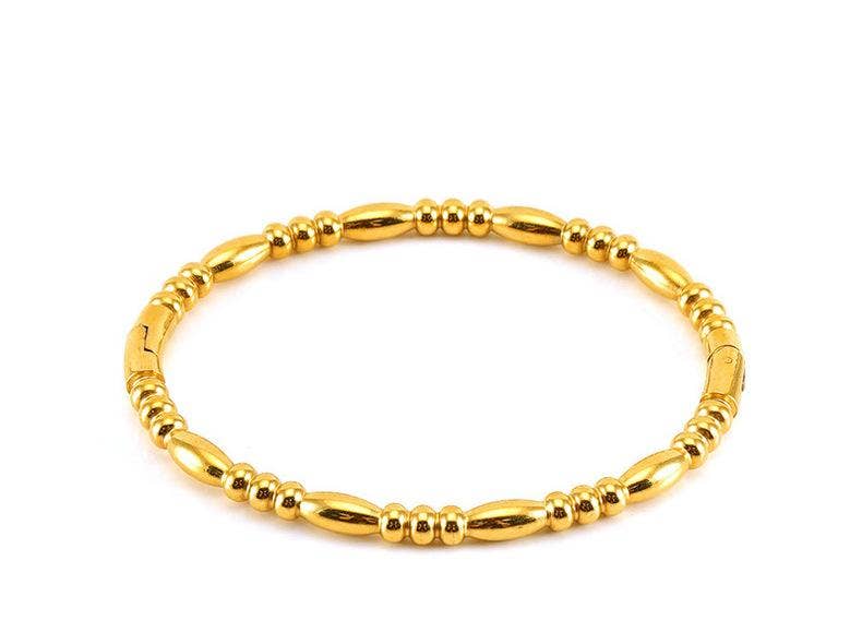 Mio Queena - Wholesale Bangle Bracelet - Multi-style 18K Gold-plated Stainless Steel Babngle - FGS15