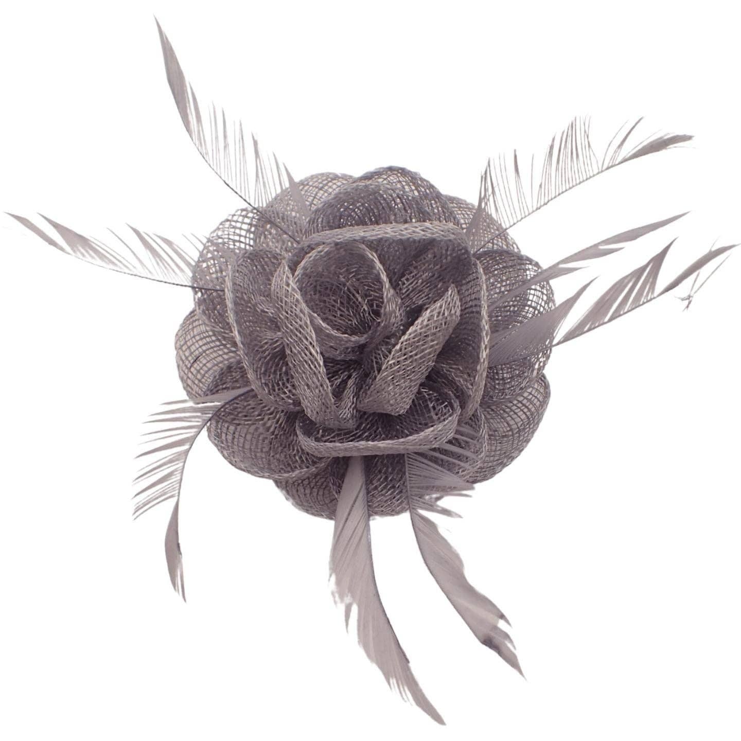 Topkids Accessories - Wholesale Fascinator Hat - Women's - Fascinator Hair Clip Fascinator Flower Hair Clip Fabric Flower Clip Wedding Fascinator Wedding Corsage Flower Fascinator On Clip & Brooch Pin For Women, Ladies, Girls16