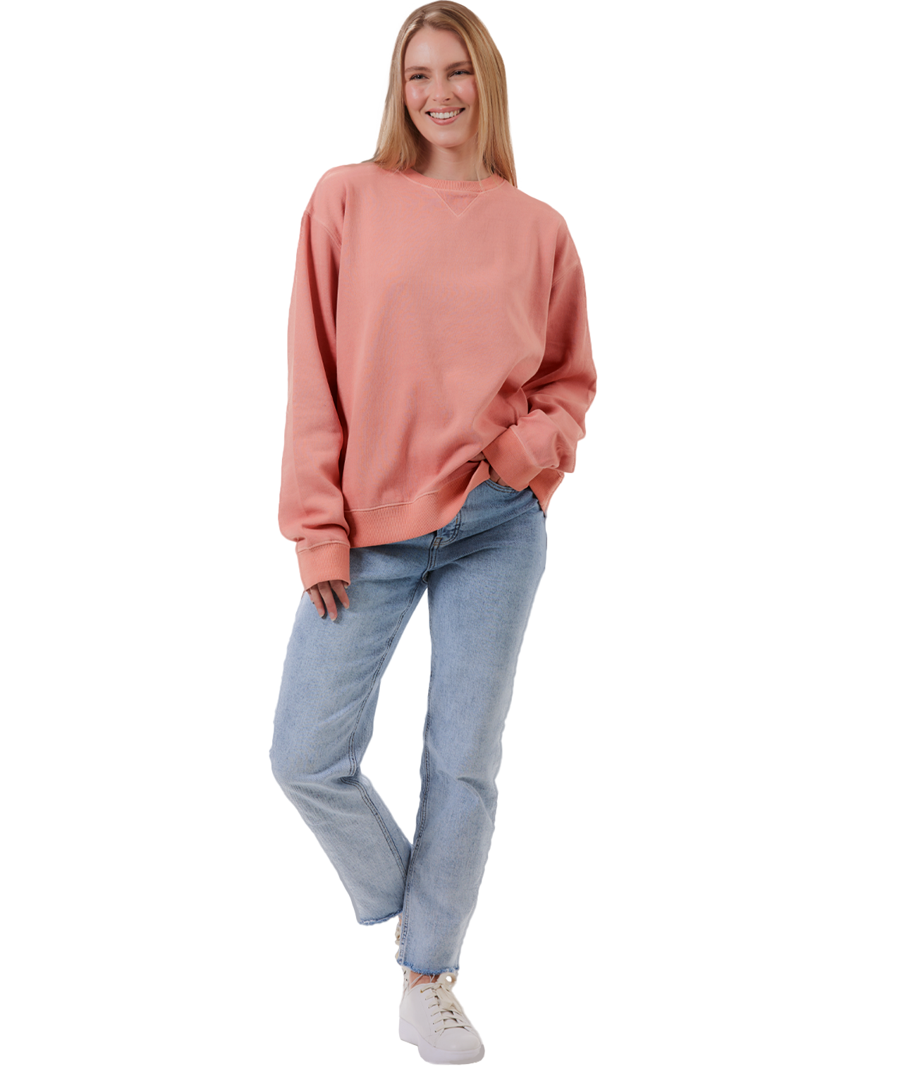 U.S. Apparel - Wholesale Sweatshirt - Women's - Unisex Garment Dyed Fleece Crew23