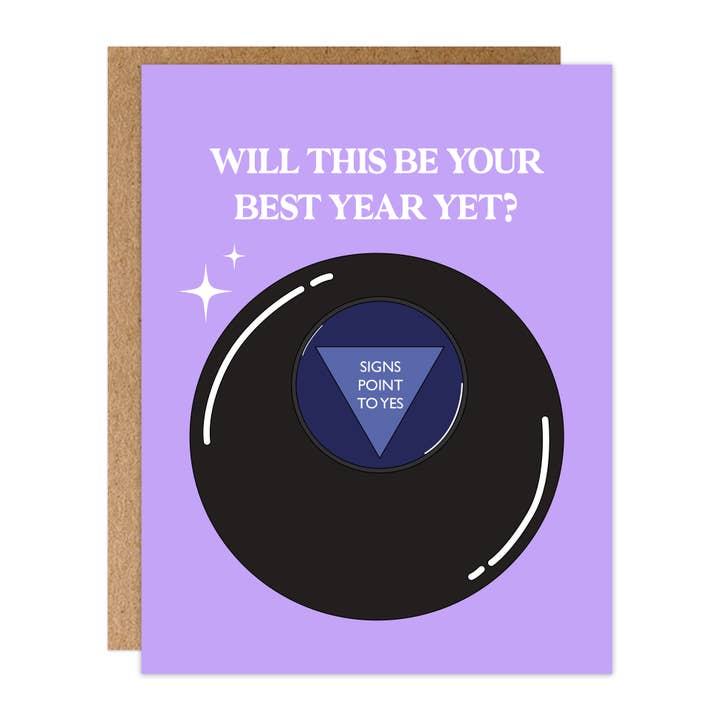 Best Year Yet Card for wholesale by Poppermost Prints